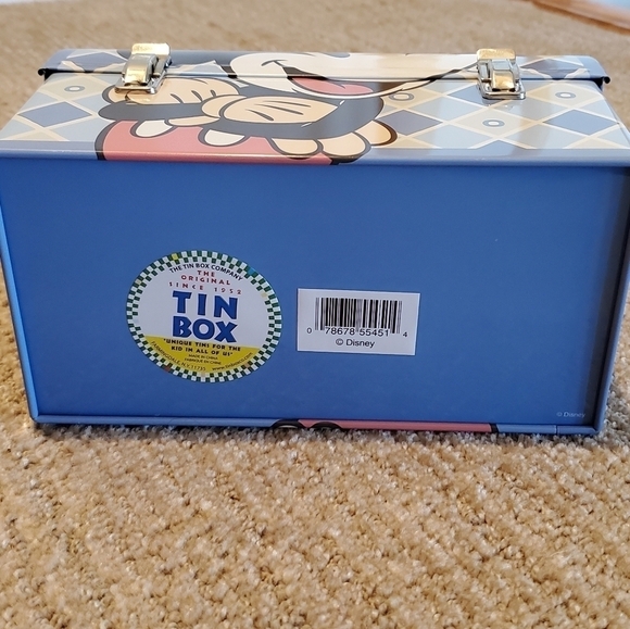 Mickey Mouse Blue Tin Lunch Box - Picture 5 of 6